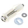 Professionell Uppgradering av Toalettsits-ABS-Expansionsbultar med Vit Täckplåt Toalettlocksskruvar med 18 mm Distansdelar