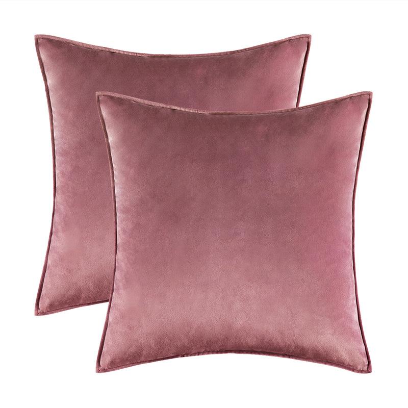 Home Decoration Edge Velvet Waist Pillow Cushion Cover Super Soft Plush Hotel Sofa Pillow Cover