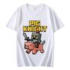Hot Game Riding Chicken T Shirt Funny Pig Knight Meme Graphic T Shirts Men Women Clothing Harajuku Cartoon Short Sleeve T-shirt