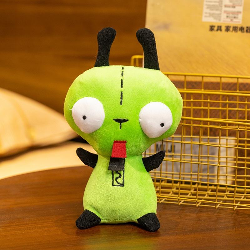 Invader.Zim, The Alien Invader, Is A Plush Toy Doll For Children, Featuring A Dog Character Named Gil