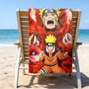 1pc NARUTO (4) Beach Towel, Beach and Seaside Swimming Pool Equipment, Fashion Pattern, Rectangular, Travel Essentials