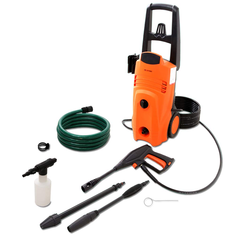Iris Ohyama High Pressure Washer For Western Japan Only Maximum Pressure Compact Storage with Foldable Handle Comes with Tires for Easy Carrying