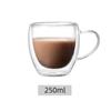 4 Sizes Clear Double Wall Glass Coffee Mugs Heat Resistant Glass Mug for Bar Whiskey Tea Milk Juice Water Espresso SGlass
