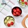 Kids Training Bowl Fall Resistance High Temperature Resistant with Lid Easy To Clean Dual Handles Dustproof Stainless Steel Cartoon Kids Bowl