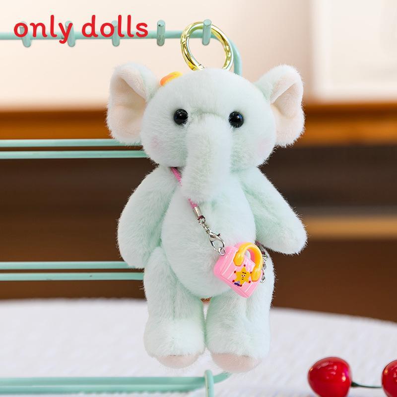 Plush Elephant Keychain With Pp Cotton Filling For Kids And Collectors