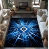 Hamburger SV Football Print Crystal Velvet Rug, Comfortable Water Absorbent Non Slip Indoor Floor Carpet