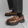 New Outdoor Men's Fashion Loafers Luxury Men Dress Shoes All-match Mens Slip On Footwear Business Moccasins All-match Male Flats