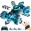 Auto RC Tecnock, Controllo Gestuale, Auto Acrobatica per Bambini, Guida su Due Lati, Rotazione a 360°, 4WD Fuoristrada, Luci LED, 4WD, Ricarica USB, Telecomando
