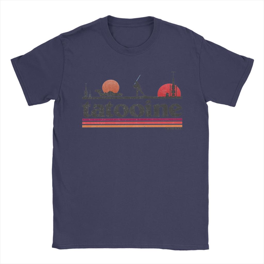 Planet Sky Tatooines Koszulka Męska 100% Bawełna Koszulki Nowości Okrągły Dekolt T-shirt Krótki Rękaw Ubrania Grafika