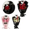 Bear Animal Bear Graduation Bouquet Lovely Bow Tie Bear Plush Bouquet Decoration  Birthday Party