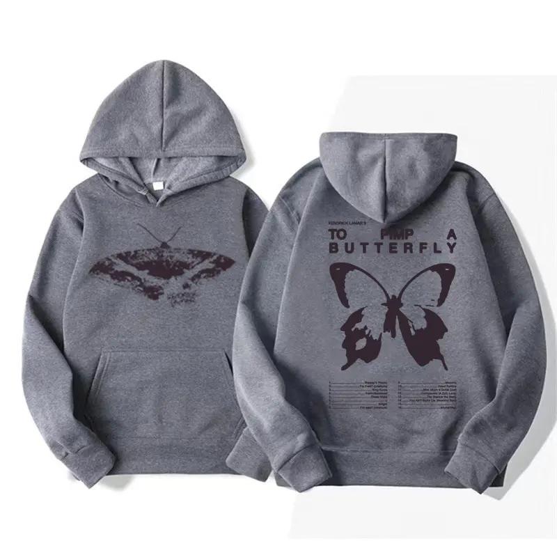Kendrick Lamar Album To Pimp A Butterfly Tracklist Hoodie Men Graphic Hoodie Aesthetic Long-sleeved Sweatshirt
