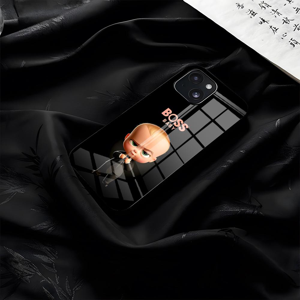 Baby B-Boss Phone Case For IPhone 17 Pro Max 16 15 14 Pro Max 13 11 Plus Glass Cover