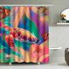 Colorful Turtle Shower Curtain Waterproof Fabric Decor For Bathroom Perfect Gift Idea With Hooks Included