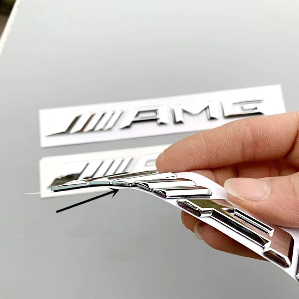 1pcs 3D Car Rear Trunk Emblem Decal Letters Sticker Mercedes Benz AMG A B C E G CLA W211 W203 W204 W210 W124 Accessories AE1