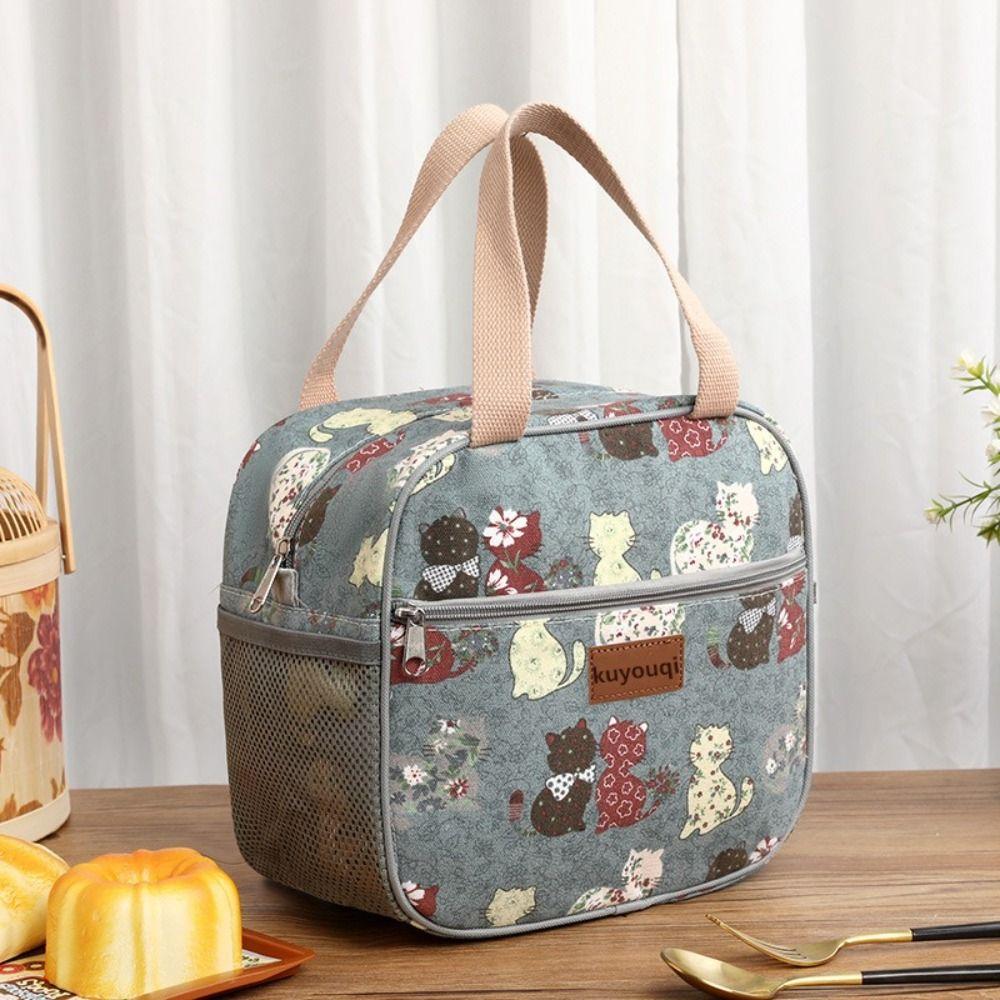 Modische Handtasche Lunchtasche Große Kapazität Thermisch Wasserdicht Isoliertasche Kawaii Niedlich Verdickte Thermoisolierungstasche Damen