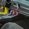 Autocollant de protection de panneau décoratif de climatisation de commande centrale de voiture pour Chevy Camaro 2016 Up accessoires de voiture ABS, jaune