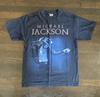 Vintage Michael Jackson T Shirt Mens Medium Navy Blue Short Sleeve Shirt