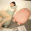 Three-layer Gauze Floral Cloth Pig Pillow for Girls To Sleep On The Bed for Long Side Sleeping Dinosaur Waist Cushion