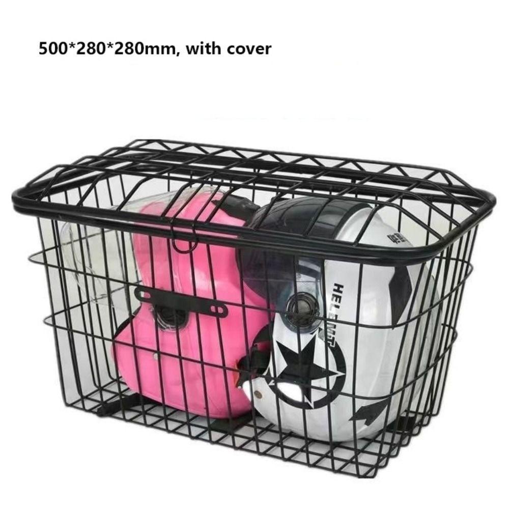 Universal Large Capacity Storage Baskets Metal Bicycle Front Basket