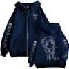 Zipper Hoodie Kawaii Funny Maomao Graphic Zip Up Jacket Men Women Manga Cosplay Zip Up Sweatshirt