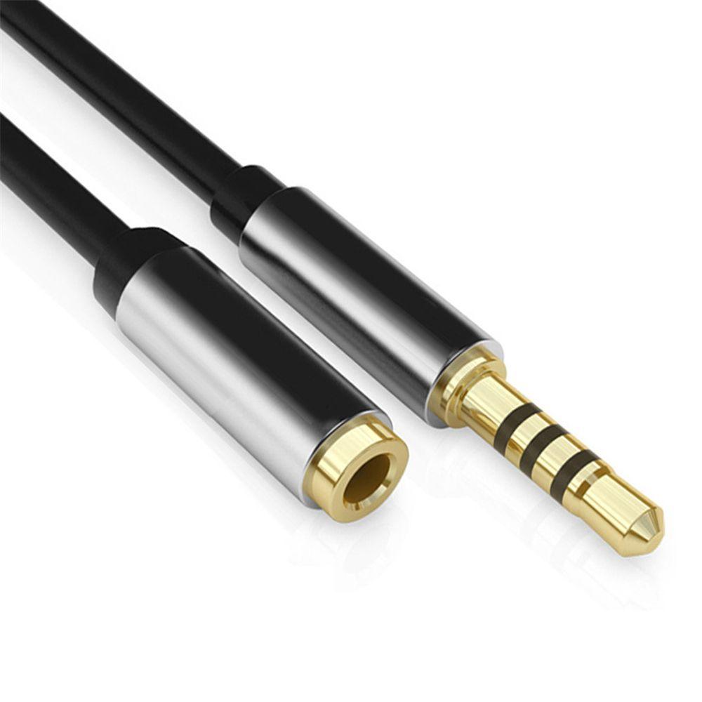 Gold Plated Plug Stereo 3.5mm Jack Aux Cord Audio Extension Cable Male To Female Extender