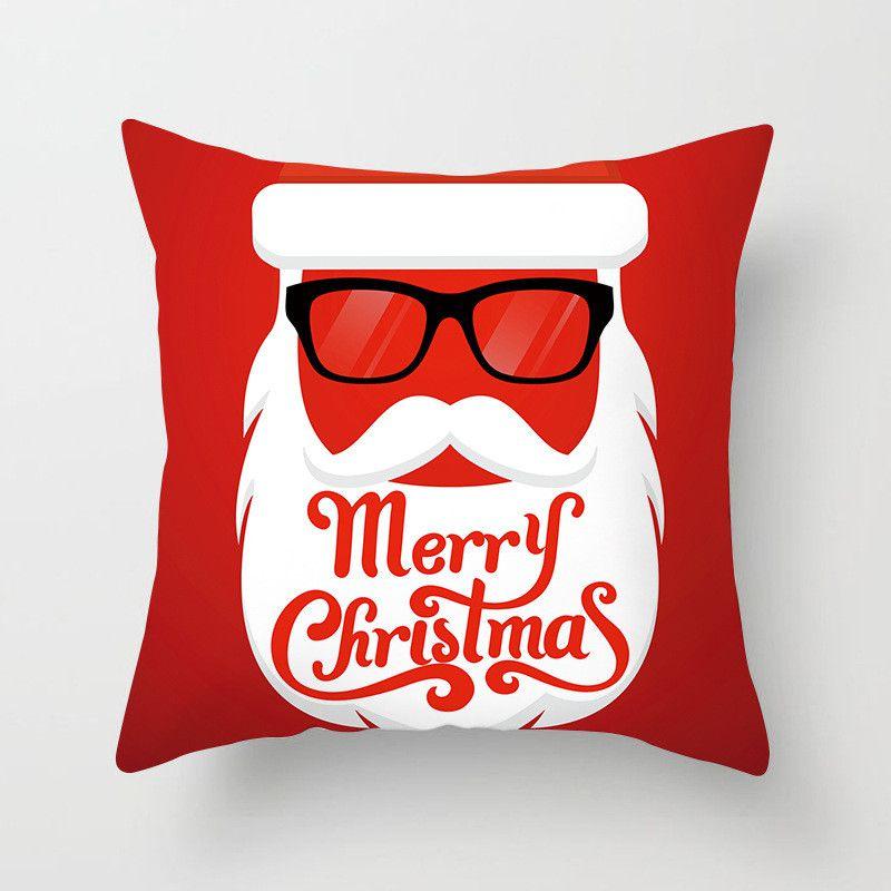 Elegant Xmas Cushion Cover Featuring Colorful Snowflake And Reindeer Designs