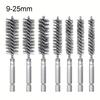 1pcs 9-25mm Wire Tube Machinery Cleaning Brush Rust Cleaner Washing Polishing Tools For Woodworking Hand Tool