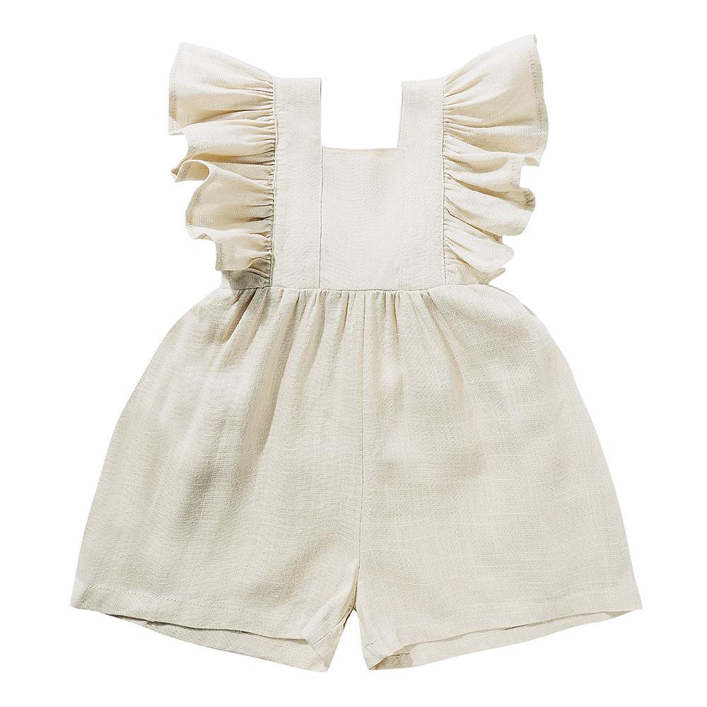 Summer Girls' Jumpsuit Shorts Straps Jumpsuit Children's Jumpsuit Hoodie Climbing Suit