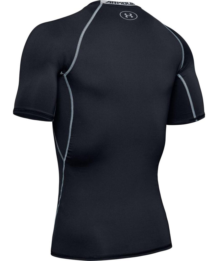 UNDER ARMOR Training Base Layer UA Heat Gear Armor Short Sleeve Shirt Men's BlackSteel L
