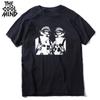 COOLMIND 100 Cotton Moon Print Men T Shirt Casual Summer Short Sleeve Men Tshirt Loose Tshirt Male Tee Shirts