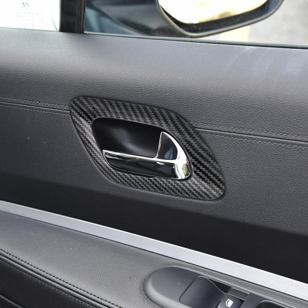 For Peugeot 3008 2011 - 2014 2015 Door Handle Frame Cover 4Pcs/set Door Handles Decoration Sticker Trim Car Interior Accessories