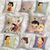 Cute Y-Yoshitomo Nara ART Pillow Case Sofa Living Room Bedroom Headboard Backrest Cushion Square Cushion Nap Time