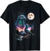 Pigeon Howling Moon Funny 90s Meme T- Unisex T-Shirt
