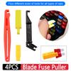 4Pcs Universal Blade Fuse Puller Auto Fuse Plier Extractor Removal Security Accessories Auto Van Blade for Car Fuse Holder