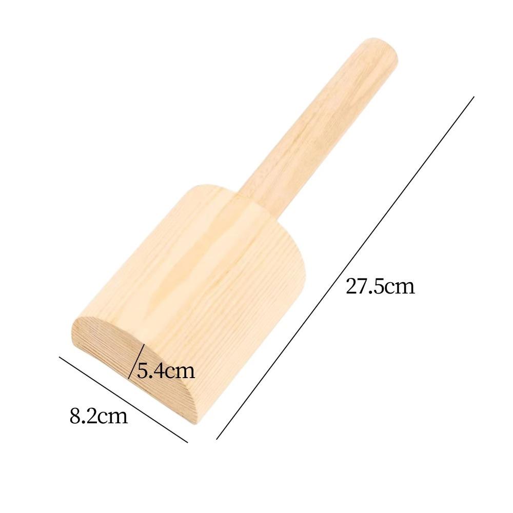 Wooden Mud Hammer Portable Pottery Mud Plate Smooth Clay Paddle Hammer Shaping Porcelain Cup