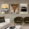 Islamic Masjid Mosque Allah Mecca Medina Kaaba Sacred Place Posters Canvas Painting Print Wall Art Pictures Living Room Decor
