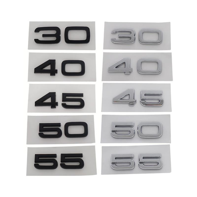 Naklejka z logo 3D 30 35 40 45 50 55 TFSI Odznaka na tylny zderzak Emblemat na tylną klapę samochodu Akcesoria