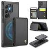 Popular Mobile Phone Case for Samsung Galaxy S22 Ultra 5G JEEHOOD J05 Business Magnetic Style RFID Leather Phone Case