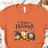 Happy Halloween T Shirt Scary Pumpkin Fall Outfits Funny Vintage Designer Clothes Breathable Versatile Comfortable