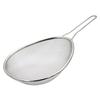 Japanese-Made Stainless Steel Scooping Strainer with Handle, Medium, Silver