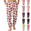 Men's Drawstring Pocket Cuffed Casual Pants Home Sleep Pants