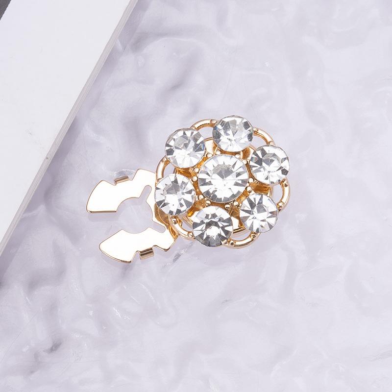 Crystal Pearl Button Covers For Women Blouses Detachable Clip-On Shirt Coat Decorative Buttons Diy Sewing Buttons Holiday Decor