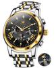 Herrenuhr, Beliebt und Stilvoll, Business-Marke, Wasserdichtes Quarzwerk, Luxus-Herrenuhr, Schlank, Edelstahlarmband, Schwarz, Geschenk