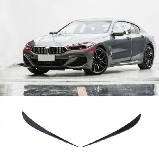 Headlight Eyebrow Eyelid Strip Cover Trim For BMW 8 Series G14 G15 G16 19-24