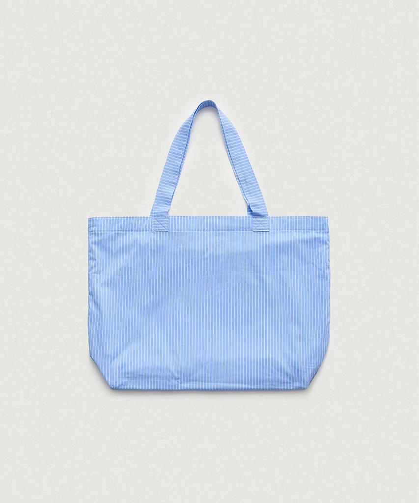 Thebarnnet Cotton Stripe Tote Bag_Blue