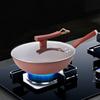Nonstick Wok Stir Fry Pan Ergonomic Handle Multifunctional Deep Frying Skillet for Restaurant