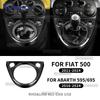 Echte Droge Harde Koolstofvezel Sticker Voor Fiat 500 2011-2025/ 500E 2012-2019 Voor Abarth 595/695/500C 2016-2025 Versnellingspook Cover