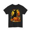 Halloween Schwarze Katze Hexe Shirt Kürbis Totenkopf Gruselig Grafik T-Shirt Unisex