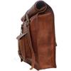 Men's New Genuine Goat Leather Folding Back Pack Laptop Rucksack Travel Bag