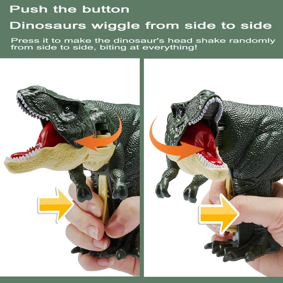 Children Decompression Dinosaur Zazaza Toy Decompression Toy Telescopic Swing Dino Model Kids